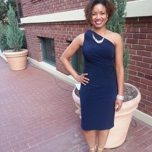 Ralph Lauren fitted evening dress